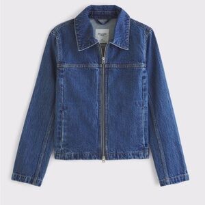 Abercrombie Slim Double-Zip Denim Jacket